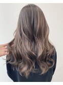 エアータッチバレイヤージュ白髪ぼかし／ケアブリーチハイライト