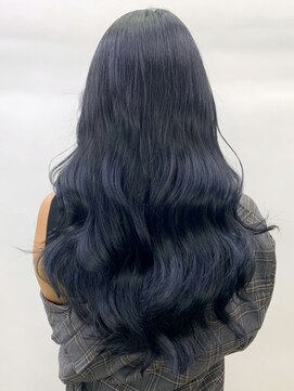 アイティー バイ アルバム 中野店(IT by ALBUM) ブルーブラック_外ハネボブセクションカラー_ba363471