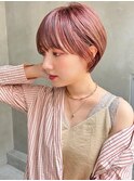 【恵比寿roro】ピンクベージュ×ショートヘア
