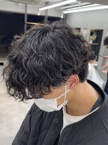 オーバルバイアピッシュ(OVARL by apish) 強め波巻きスパイラル/ツイストパーマメンズ/ゆるふわ巻き