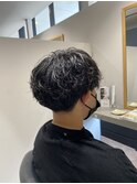 重めマッシュ×波巻きミックス