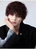波巻きパーマウェーブミディアムマッシュ