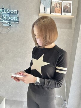 ムード タテマチ(mood tatemachi) ベージュ＋ボブ