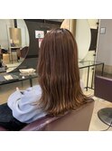 ミルクティーベージュダブルカラーインナーカラーケアブリーチ