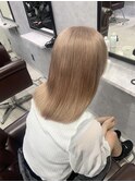 ミルクティー、ブリーチカラー、ダブルカラー