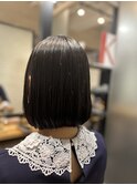 切りっぱなしボブ