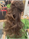ハーフアップ