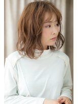 カバーヘア ブリス 上尾西口店(COVER HAIR bliss)&nbsp;フレンチカジュアルゆるふわこなれセミディY上尾10代20代30代