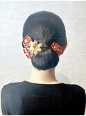 和装ヘアスタイル/面構成/成人式/卒業式