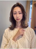 韓国風/小顔/セミロング/顔まわり/くびれヘア/オルチャン