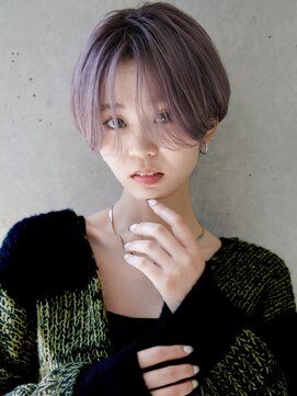 カライング(ing) 大人可愛い20代30代40代黒髪前下がりひし形小顔ボブ丸みショート