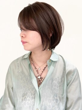 ネイロ バイ ジルブラン 葛西(NeiRo by JIL BLAN) ハイライト白髪ぼかしダブルカラーインナーカラーショートボブ