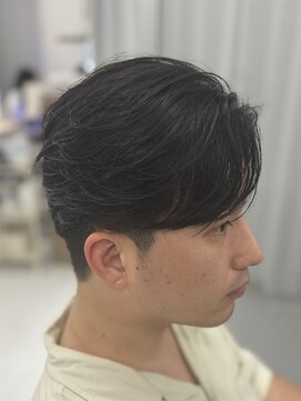 バース 梅田中崎町店(BIRTH) ニュアンスパーマセンターパートフェザーパーマ韓国メンズパーマ