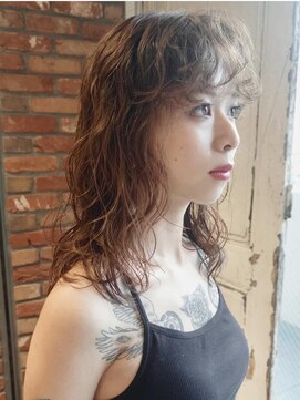 ボコカ(bococa) 【macana指名】ミディアムパーマ レイヤーカット