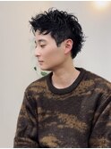 メンズショート・ピンパーマ