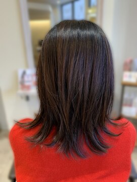 ヘアメイクソエル(hair make Soel) 外ハネミディアム☆インナーカラー