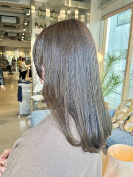 オーガニック リブ 川越(organic+live) 20代30代40代ブリーチなしオリーブグレージュくびれミディ