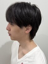 ヒュイル バイ ニアウ(Hwyl by Niau) メンズシースルーマッシュパーマニュアンスパーマウルフ