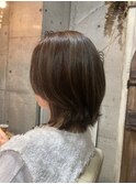 透け感up☆アッシュベージュ×くびれミディ