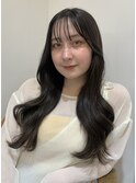 オリーブカラーで透明感！