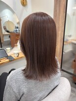 シア 新越谷店(SHEER)&nbsp;ナチュラルモカブラウン×外はねミディアムスタイル