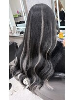 ジェプシー(JPCY)&nbsp;エクステ80本で作るブラック×シルバーのハイライト