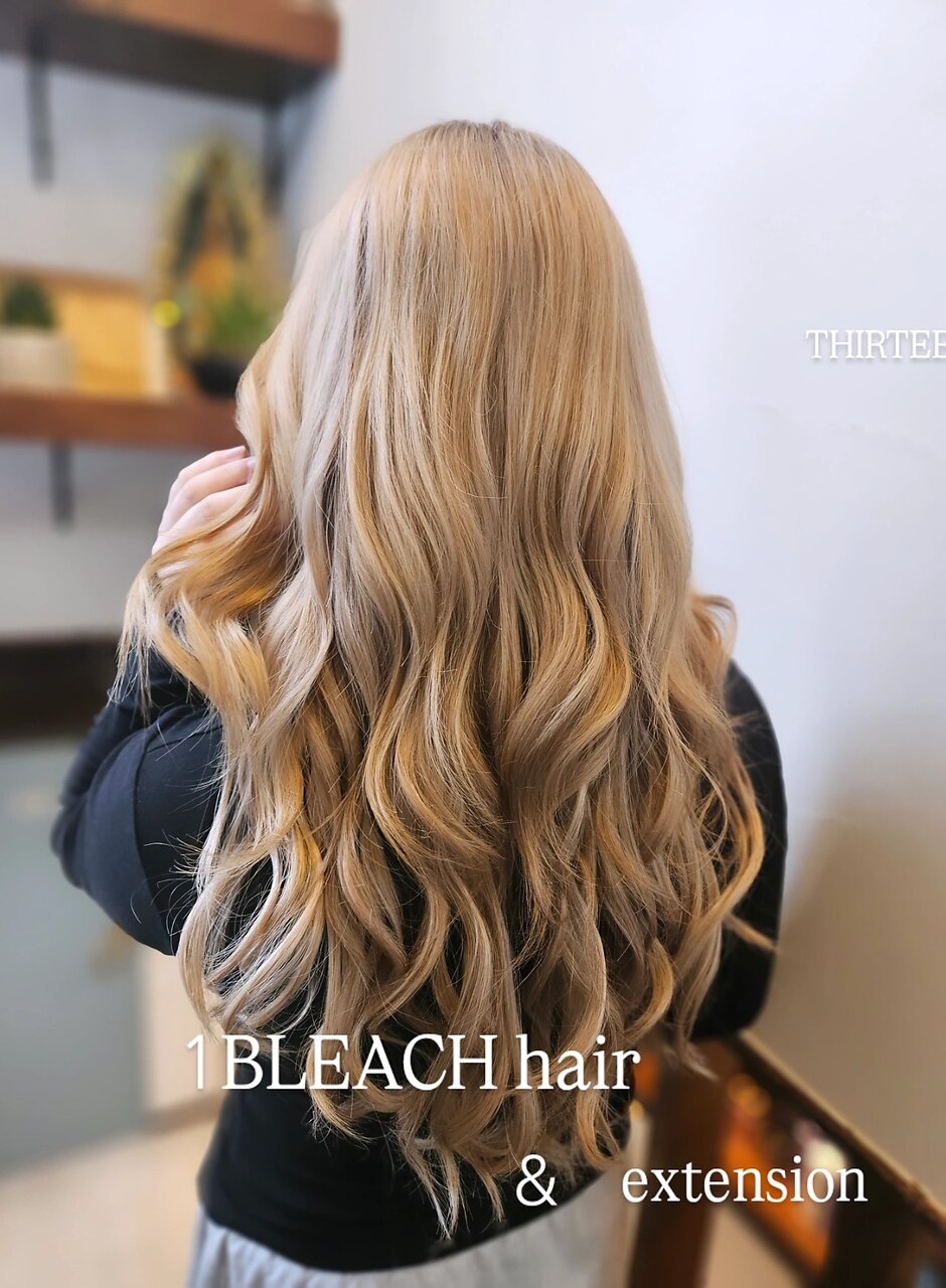 卒業したら初めてのヘアカラー♪ブロンドロングヘアー(^ー