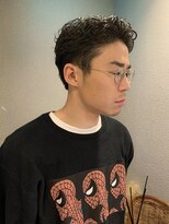 パーク(PARK)&nbsp;メンズショートビジネスニュアンスパーマツーブロック