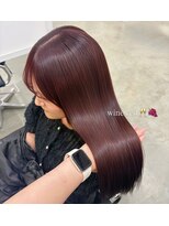 キートス 高知店(kiitos) ワンカラーで作るワインレッド