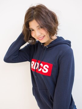 ジェム(GEM) ＊*Gem Garden*＊ハネさせない☆カジュアル無造作前下がりボブ