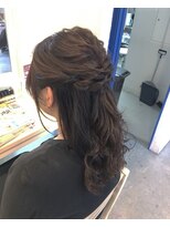 ヘアーアンドスパ エンジェイ(HAIR＆SPA enj) ハーフアップ