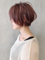 アルバム 銀座(ALBUM GINZA) ラベンダーピンク_ココアブラウンフリンジウェーブ_ba296861