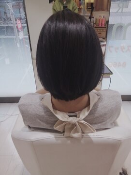 ヘアアンドネイルイミュン(Hair&Nail immune) 大人ナチュラルボブ　30代40代50代　藤沢白髪染めで髪質改善