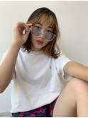【oasisマミ】フェイスフレーミングカラー インナーオレンジ BOB