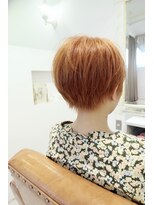リタ(Lita) イメチェンカラーオレンジカラー前髪◎