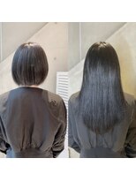 アフィーロ(ACHFILO)&nbsp;シールエクステ20代30代大人女子　ココアブラウン　艶感ロング