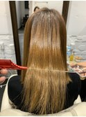 ショートボブミディアム酸性ストレート黒髪艶髪