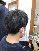 ヘッズ 本八幡店(HEADS)&nbsp;かき上げヘア　ニュアンスマッシュ　サイドパート　韓国マッシュ