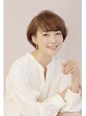 小顔耳かけひし型ショート　30代/40代/50代