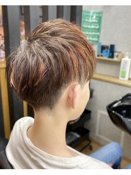 ヘアーコレクション グロース(HAIR COLLECTION Growth) 20代30代ベージュハイライト無造作マッシュメンズショート