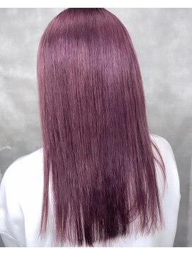 ヘアーブレイス(hair brace) ブリーチ1回のピンクラベンダー stylist聖斗
