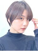 30代40代大人女性/前髪ありショートボブ/ショートヘア/髪質改善