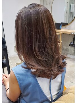 ガーデン オオタカノモリ(garden otakanomori) 透明感あるグレージュカラー×韓国ふんわりレイヤーカット