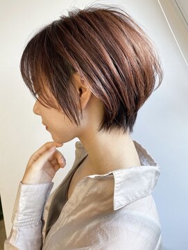 シオンヘアー(sion hair) 20代30代ミニボブココアブラウン小顔美肌ストレート丸み