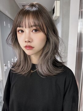 サイン 渋谷(SIGN) 韓国ヘアイメチェンハッシュカット似合わせカットレッドブラウン