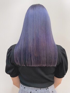 リノショアーズ 日本大通り店(RINOSHORES) 大人美人ロングレイヤーペールバイオレットダブルカラー20代