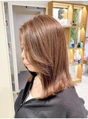 ミディアムボブ☆オリーブベージュ