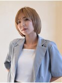 ローレイヤーショート×ミルクティカラー