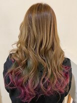 デザイニングヘアードゥ(designing hair Deux) インナーカラー【レインボー/ブリーチオンカラー/派手髪】