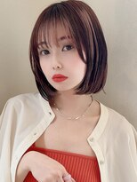 ドーチェ 平野(DOCHE)&nbsp;丸みボブ×ビンクブラウン